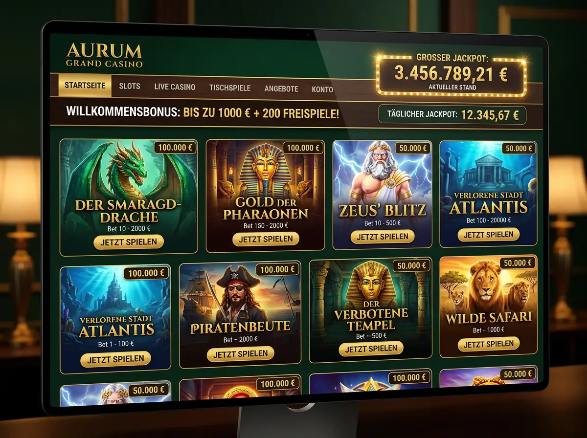 Avantgarde — Spielsaal und Angebot